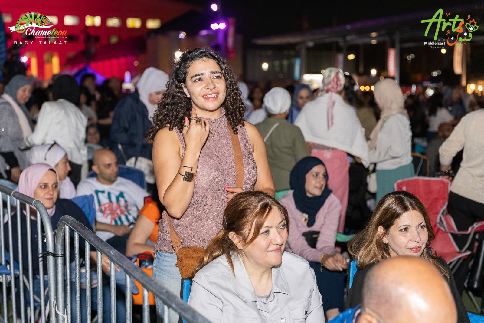 Crowd enjoying the evening programme at AMEF 2