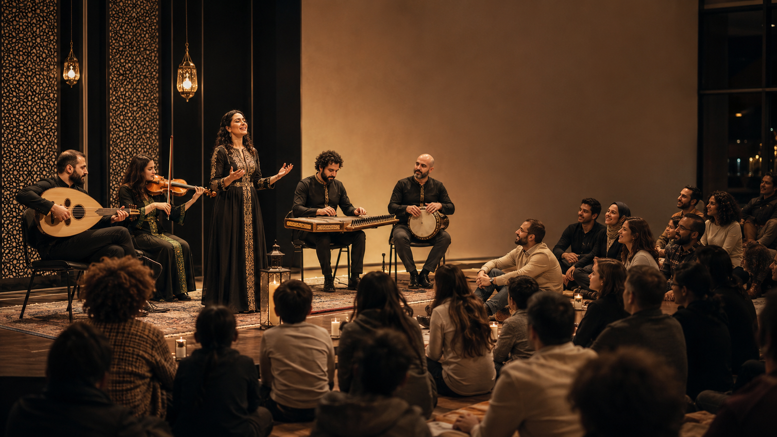 Arts of the Middle East team members at an event